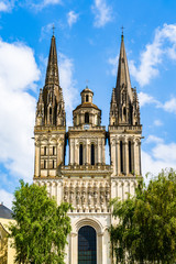 The Saint Maurice Cathedral of Angers, France
