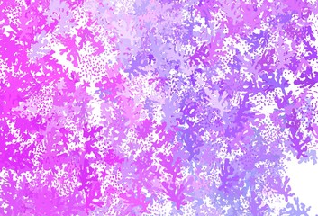 Light Purple, Pink vector template with chaotic shapes.