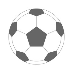soccer football ball icon white background vector