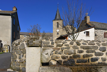 L'abrevoir à la grenouille accueille à Freycenet-la-Tour (43150), département de la Haute-Loire...