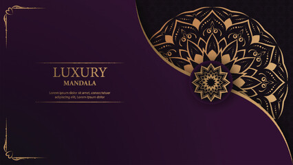Luxury mandala with royal golden arabesque arabic islamic east style background 