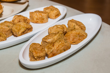 fried chicken on white dish