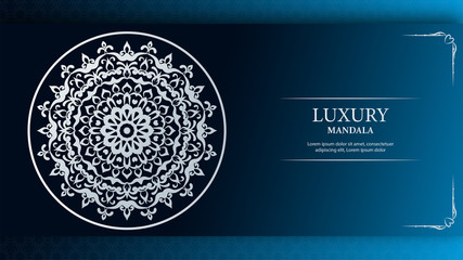 Luxury mandala with royal golden arabesque arabic islamic east style background 