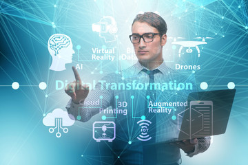Digital transformation and digitalization technology concept