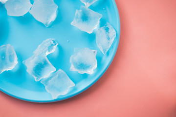 ice for drinks. bar alcohol