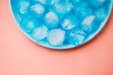 ice for drinks. bar alcohol