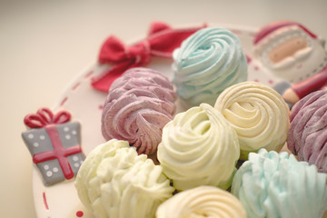 marshmallows are handmade. natural sweets .