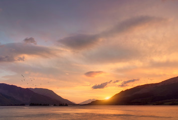 Sunset at Glencoe, Scotland