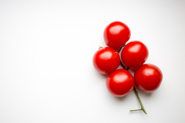 Fototapeta na wymiar tomatoes on white background