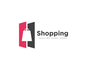 Bag Shop Logo Icon Design Vector