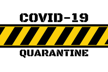 Self quarantine and and social distancing concept. Stay home. COVID-19 coronavirus. Template for background, banner, poster with text inscription. Vector EPS10 illustration.