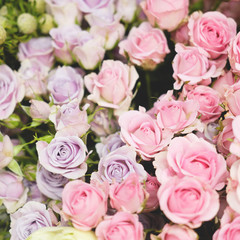 a variety of flowers.Bouquet . close up.