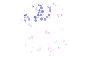 Light Pink, Blue vector template with circles.