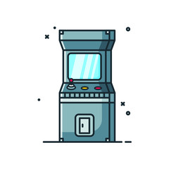 Arcade Game Icon Design Illustrations Cartoon Style Suitable eb Landing Page, Banner, Flyer, Sticker, Wallpaper, Background