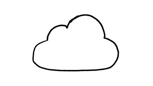drawn animation of cloud, drawn animation of cloud technologies