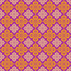 Decorative colorful seamless pattern in Asian style, vector image