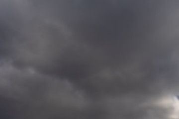 cloudy heavy dark gray sky