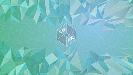 Pink abstract polygonal background