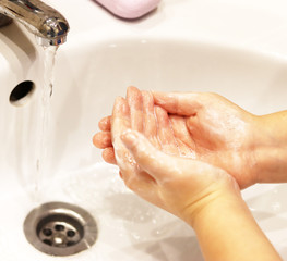 wash your hands with soap