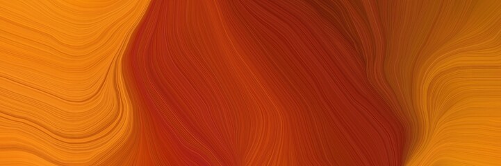 very futuristic banner background with firebrick, dark orange and coffee color. contemporary waves design