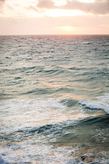HDR Ocean Seascape in Trafalgar on the South of Spain during sunset