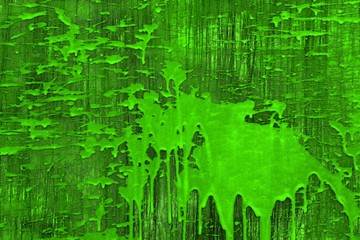 old green wall with paint drops texture - nice abstract photo background
