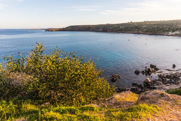 views from the walking path between the beaches of Protaras, Cyprus
