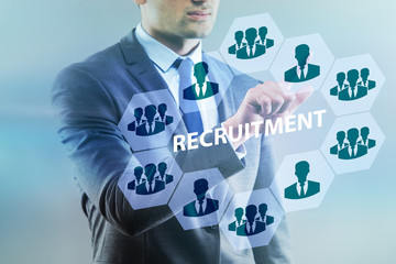 Online recruitment and job search concept