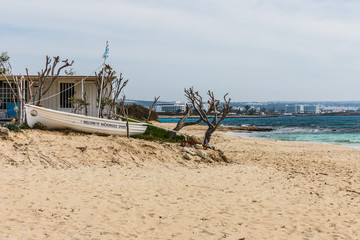 Fototapeta na wymiar Makronissos Beach in Ayia Napa, Cyprus