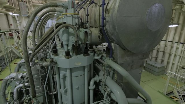 Engine of large ship