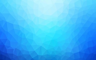 Obraz premium Light BLUE vector shining triangular backdrop. Colorful illustration in polygonal style with gradient. A new texture for your web site.