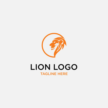 Vector Logo Lion Design Hexagon Monogram Template Icon EPS 10 Logo Design - Vector	