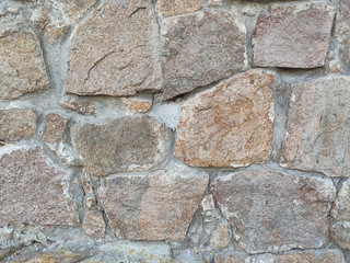 Background of large stones wall texture with different colors