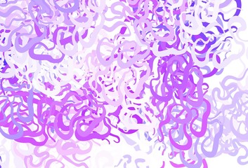 Light Purple, Pink vector background with abstract shapes.