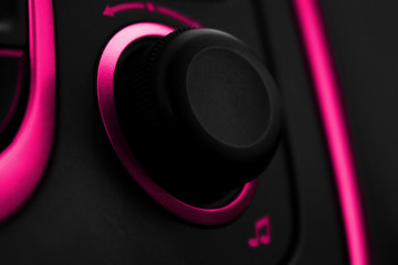 button for manual tuning of the radio.