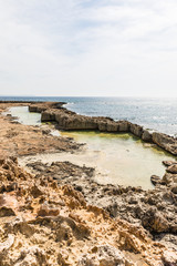 rocky soil in the area of Ayia Napa, Cyprus