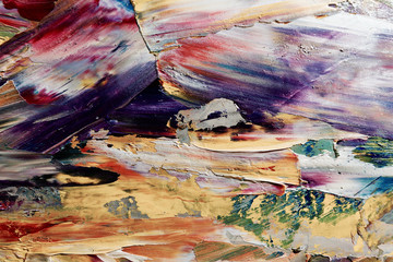 Colorful abstract background wallpaper. Modern motif visual art.  Mixtures of oil paint. Trendy...