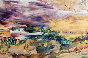 Colorful abstract background wallpaper. Modern motif visual art.  Mixtures of oil paint. Trendy...
