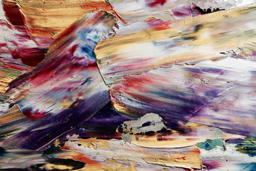 Colorful abstract background wallpaper. Modern motif visual art.  Mixtures of oil paint. Trendy...