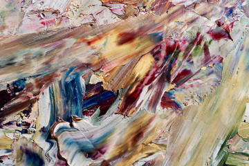 Colorful abstract background wallpaper. Modern motif visual art.  Mixtures of oil paint. Trendy...