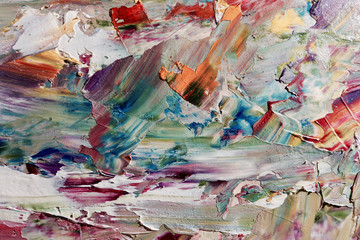 Colorful abstract background wallpaper. Modern motif visual art.  Mixtures of oil paint. Trendy...