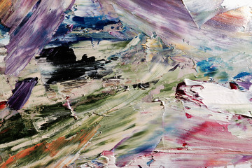 Colorful abstract background wallpaper. Modern motif visual art.  Mixtures of oil paint. Trendy...