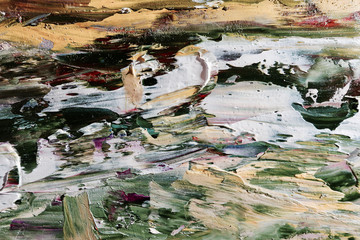 Colorful abstract background wallpaper. Modern motif visual art.  Mixtures of oil paint. Trendy...