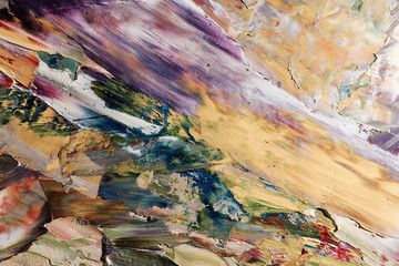 Colorful abstract background wallpaper. Modern motif visual art.  Mixtures of oil paint. Trendy...
