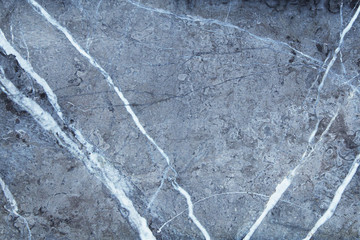 Grey blue marble pattern, natural stone with cracks, cement grunge wall texture background