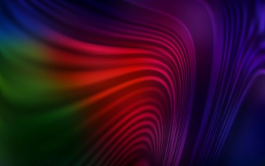 Dark Green, Red vector template with bent lines. Geometric illustration in abstract style with gradient.  Abstract style for your business design.