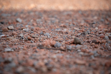 multi-colored gravel and stones underfoot