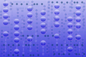 Digital background illustration with numbers