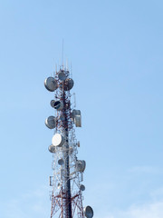 High transmission tower.