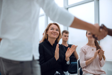 business training participants applaud at the seminar © ASDF